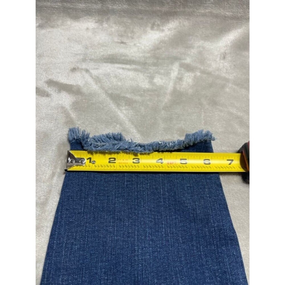 7 For All Mankind Roxanne Ankle Jean Women Size 32 Bair Crop Slim Denim - Picture 5 of 15